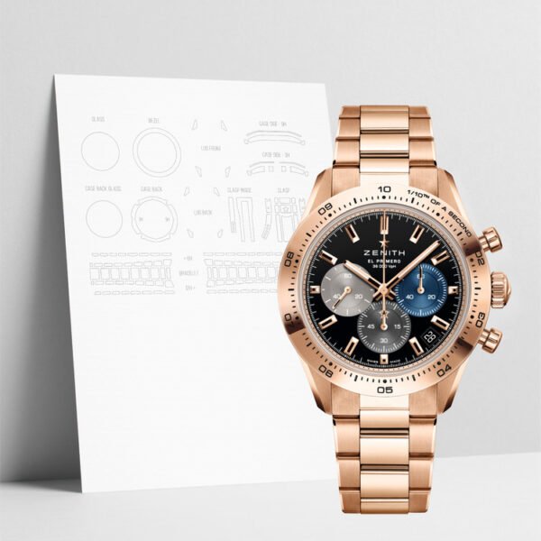 WATCHSHELLS ZENITH CHRONOMASTER 18.3101.360021.M3100 41MM WATCH PROTECTION FILM