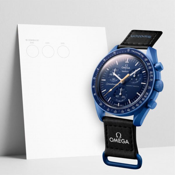 WATCHSHELLS SWATCH MOONSWATCH MISSION TO MOONSHINE GOLD AUGUST (BLUE MOON) 42MM WATCH PROTECTION FILM