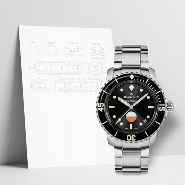 WATCHSHELLS BLANCPAIN FIFTY FATHOMS 5008 1130 71S 40MM WATCH PROTECTION FILM
