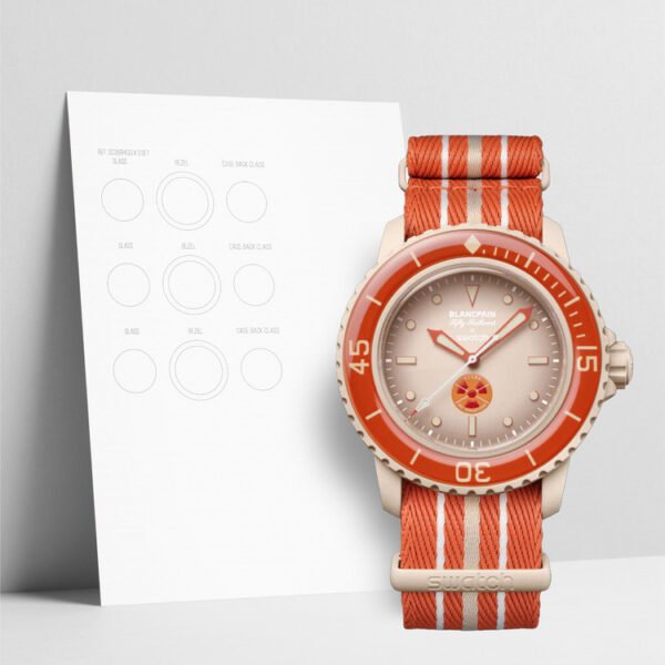 WATCHSHELLS SWATCH SCUBA FIFTY FATHOMS ARCTIC OCEAN 42MM WATCH PROTECTION FILM