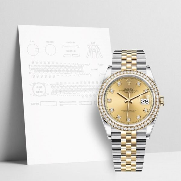 WATCHSHELLS_ ROLEX 126283 36mm JUBILEE PROTECTION FILM