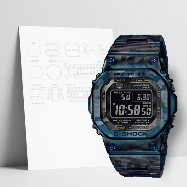 WATCHSHELLS’ G-SHOCK GMW-B5000TCF-2DR 49.3mm PROTECTION FILM