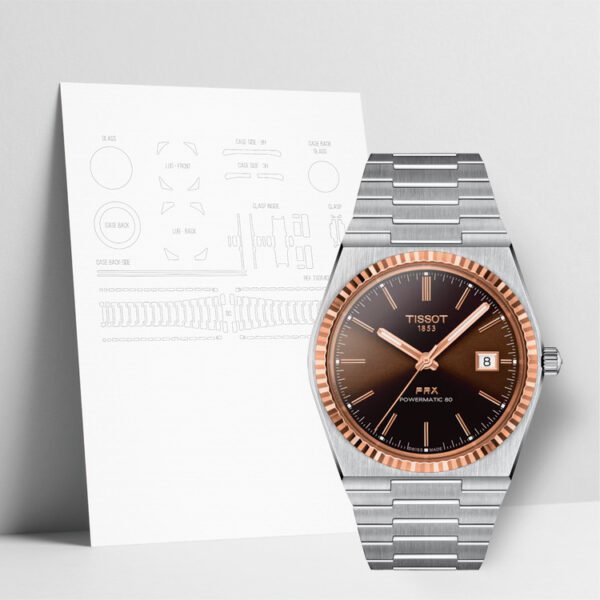 WATCHSHELLS TISSOT PRX POWERMATIC 80 T931.407.41.291.00 40MM WATCH PROTECTION FILM