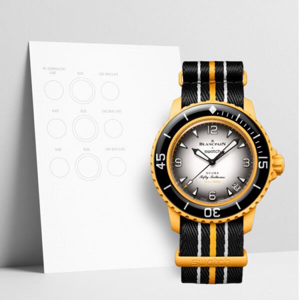 WATCHSHELLS SWATCH SCUBA FIFTY FATHOMS PACIFIC OCEAN 42MM WATCH PROTECTION FILM