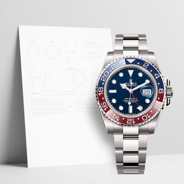WATCHSHELLS’ ROLEX 126719BLRO-GMT MASTER 2 40mm OYSTER PROTECTION FILM