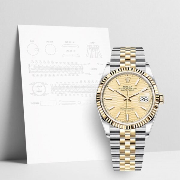 WATCHSHELLS' ROLEX 126233 36mm JUBILEE PROTECTION FILM